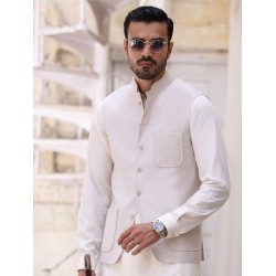 ZGMW2212 Off White Linen Waistcoat