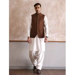 ZGMW2233 Brown Tweed Waistcoat