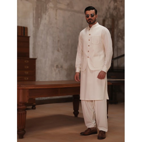 ZGMW2238 Off White Boski Waistcoat