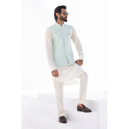 ZGMW2381 Bubbles Raw Silk Waistcoat ZGMW2381 Bubbles Raw Silk Waistcoat