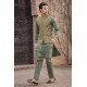ZGMW2862 Sage Raw Silk Waistcoat