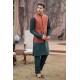 ZGMW2865 Burnt Sienna Raw Silk Waistcoat