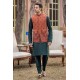ZGMW2865 Burnt Sienna Raw Silk Waistcoat