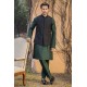 ZGMW2866 Black Raw Silk Waistcoat
