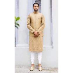 ZGMW2948 Sunset Raw Silk Waistcoat