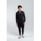 ZGMK3207 Black Khadi Woven Cotton Kurta ZGMK3207 Black Khadi Woven Cotton Kurta