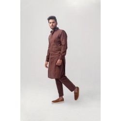 ZGMK3213 Bole Woven Cotton Kurta