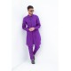 ZGMK3217 Dark Orchid Khadi Woven Cotton Kurta