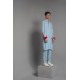 ZGMK3223 Uranian Blue Khadi Woven Cotton Kurta ZGMK3223 Uranian Blue Khadi Woven Cotton Kurta