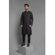 ZGMK3233 Black Khadi Woven Cotton Kurta ZGMK3233 Black Khadi Woven Cotton Kurta