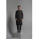 ZGMK3233 Black Khadi Woven Cotton Kurta ZGMK3233 Black Khadi Woven Cotton Kurta