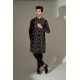 ZGMK3234 Black Cotton Karandi Kurta