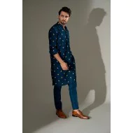 ZGMK3235 Deep Water Khadi Silk