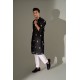 ZGMK3237 Black Cotton Karandi Kurta ZGMK3237 Black Cotton Karandi Kurta