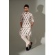 ZGMK3238 Off-White Cotton Karandi Kurta ZGMK3238 Off-White Cotton Karandi Kurta
