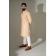 ZGMK3243 Light Orange Cotton Silk Kurta