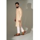 ZGMK3243 Light Orange Cotton Silk Kurta
