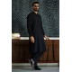 ZGMK3294 Black Cotton Blend Kurta