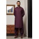ZGMK3302 Wine Dregs Bosky Linen Kurta