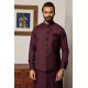 ZGMK3302 Wine Dregs Bosky Linen Kurta