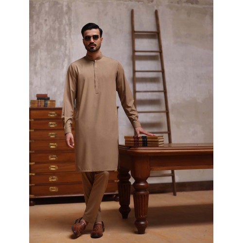 ZGMK3406 Café Au Lait Bosky Linen Kurta ZGMK3406 Café Au Lait Bosky Linen Kurta