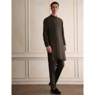ZGMK3422 Walnut Brown Cotton Silk Kurta