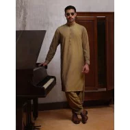 ZGMK3459 Metallic Sunburst Cotton Blend Kurta