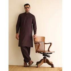 ZGMK3464 Black Bean Cotton Bean Kurta