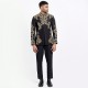 ZGMP3123 Black Raw Silk Prince Suit