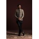 ZGMP3147 Black Raw Silk Prince Coat