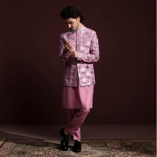 ZGMP3153 Fairy Tale Raw Silk Prince Coat