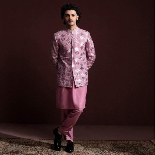 ZGMP3153 Fairy Tale Raw Silk Prince Coat