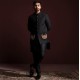 ZGMP3159 Black Quilted Prince Coat