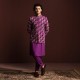 ZGMP3163 Crayola Violet Raw Silk Prince Coat