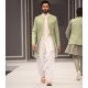 ZGMS3040 Asparagus Self Karandi Atlas Sherwani