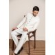 ZGMS3065 White Raw Silk Sherwani ZGMS3065 White Raw Silk Sherwani