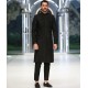 ZGMS3082 Black Raw Silk Sherwani