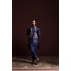 ZGMW3175 Berkeley Blue Raw Silk Waistcoat