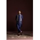ZGMW3175 Berkeley Blue Raw Silk Waistcoat