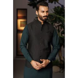 ZGMW3273 Black Suiting Fabric Waistcoat