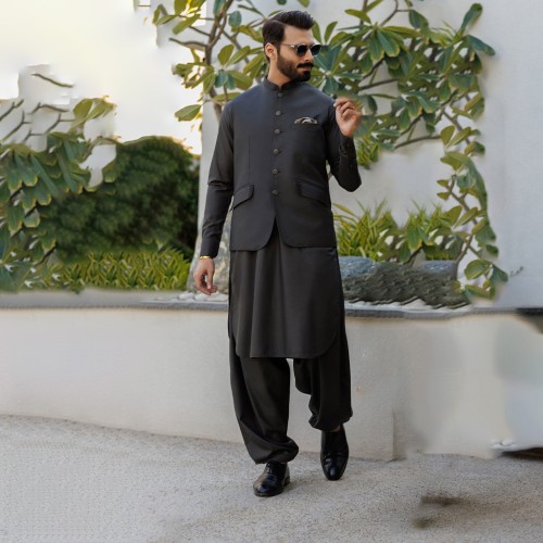 ZGMW3279 Jet Suiting Fabric Waistcoat