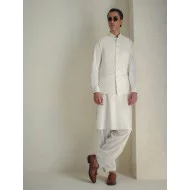 ZGMW3560 Off-White Suiting Fabric Waistcoat