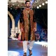 ZGMS1022 Black Velvet Groom Sherwani