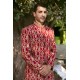 ZGMS1024 Crimson Glory Raw Silk Groom Sherwani