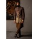 ZGMS1036 JTC Violet Raw Silk Groom Sherwani