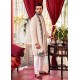 ZGMS1122 White Karandi Sherwani
