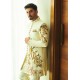 ZGMS1125 Off White Raw Silk Sherwani