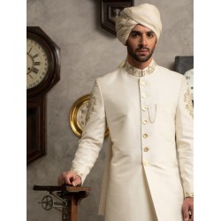 ZGMT1006 Cream Turban with Long Tail ZGMT1006 Cream Turban with Long Tail