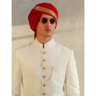 ZGMT1008 Red Turban with Short Tail