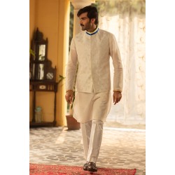 ZGMW1045 White Cotton Waistcoat